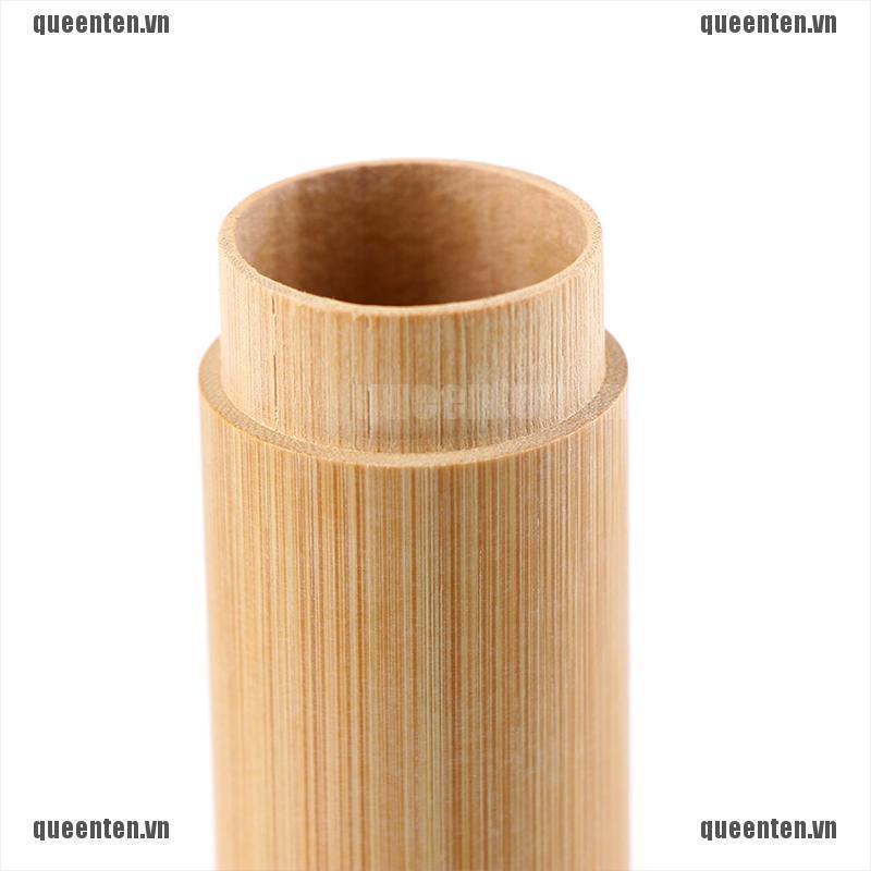 1Pcs Natural Bamboo Toothbrush Tube Toothbrush Holder Toothbrush Case Bamboo QUVN