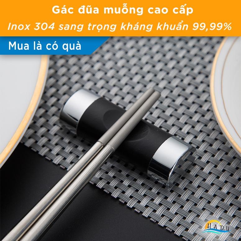 Gác Đũa Thìa Vintage Phụ Kiện Cao Cấp Hợp Kim Sợi Thủy Tinh Kháng Khuẩn HADU