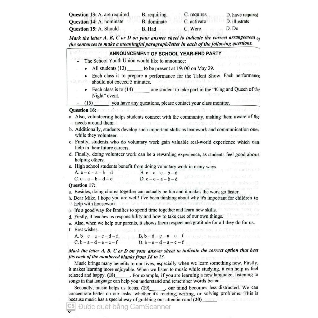 Sách - 36 Bộ đề Tiếng Anh Theo cấu trúc đề minh họa kì thi 2025 luyện thi THPT Quốc Gia ( dùng chung cho các bộ SGK)- HA