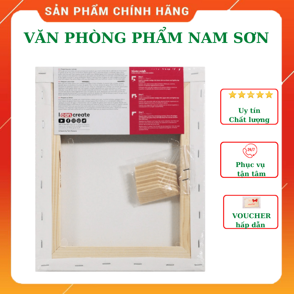 Khung Canvas Mont Marte nhiều kích thước - Studio Canvas Pine Frame S.T