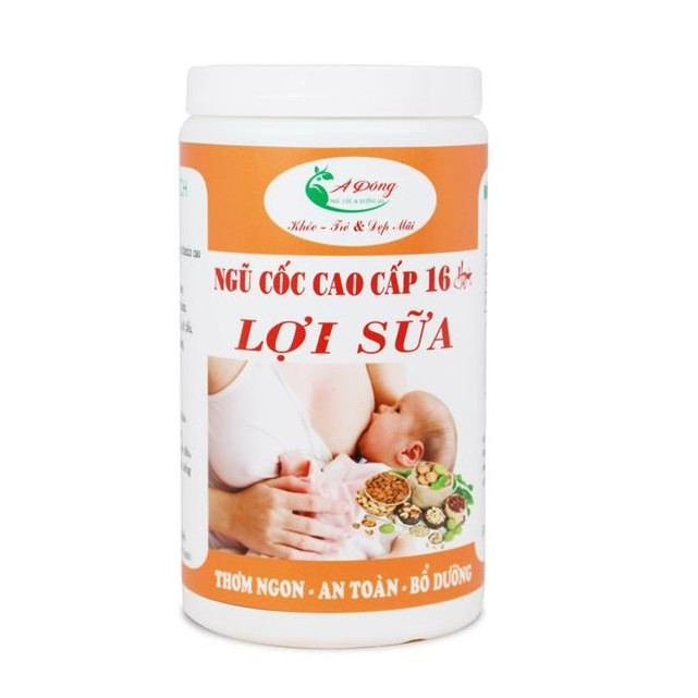 Bột Ngũ Cốc Lợi Sữa 16 Hạt Cao Cấp Á Đông - Hũ 500 Gr