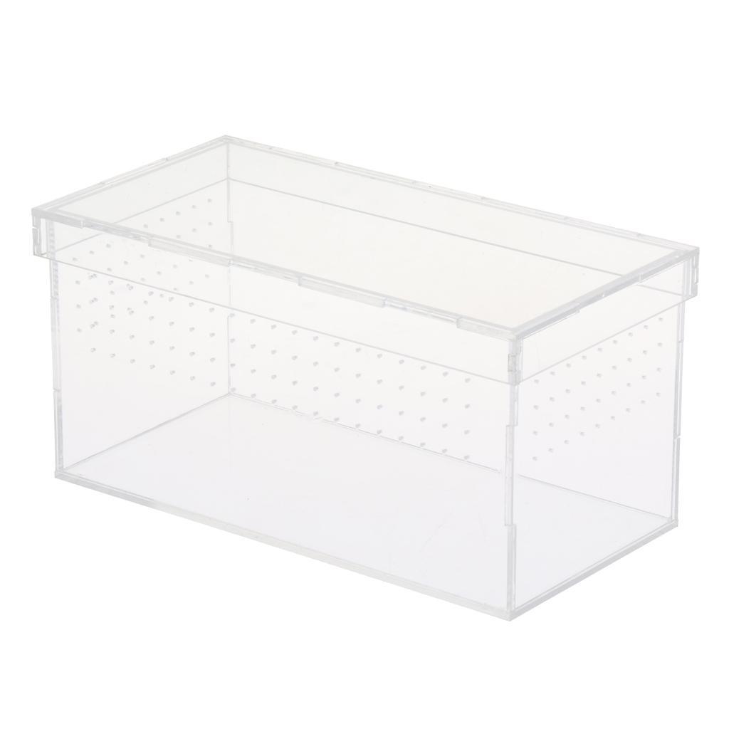Transparent Acrylic Reptile Box Terrarium Pet Insect Breeding Box