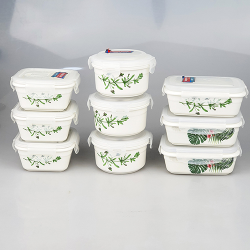 Bộ 3 hộp sứ tròn HappyCook HCC-03C