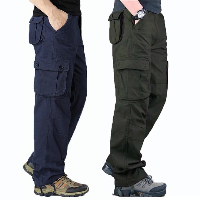 Combo 02 Quần Kaki Nam Lưng Chun Phối Túi Thời Trang Zenkonam 2MEN QUAN 049 (xanh rêu + xanh navy)