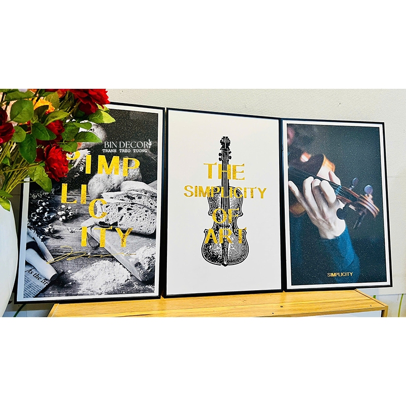 (ẢNH THẬT) Tranh treo tường tranh trang trí phòng âm nhạc phòng học âm nhạc