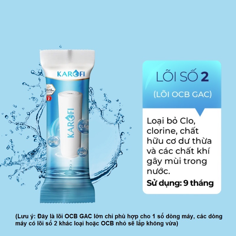 Combo 3 lõi lọc nước Karofi 1,2,3 chính hãng – Lõi Số 2