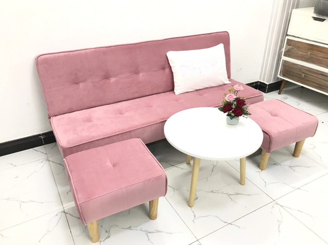 Bộ ghế sofa bed, sofa giường phòng khách-Sivali07 ( Cả bộ )