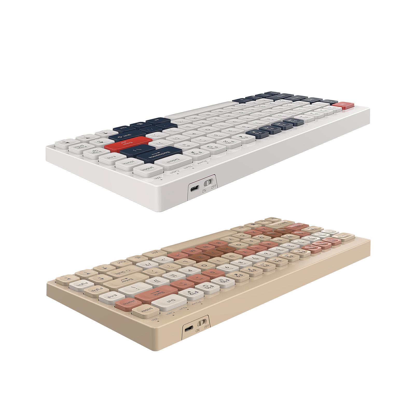 Mini 84 Key Gaming Keyboard 12 Multimedia Keys for Desktop PC Gamer Laptop