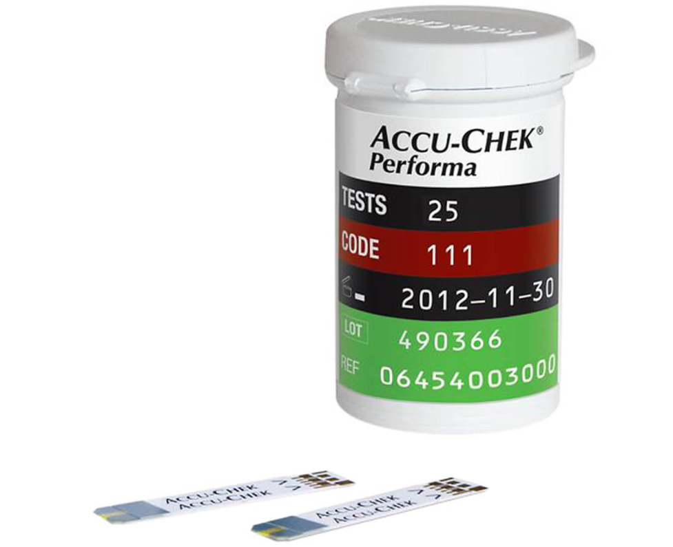 Hộp 25 que thử đường huyết Accu Chek Performa