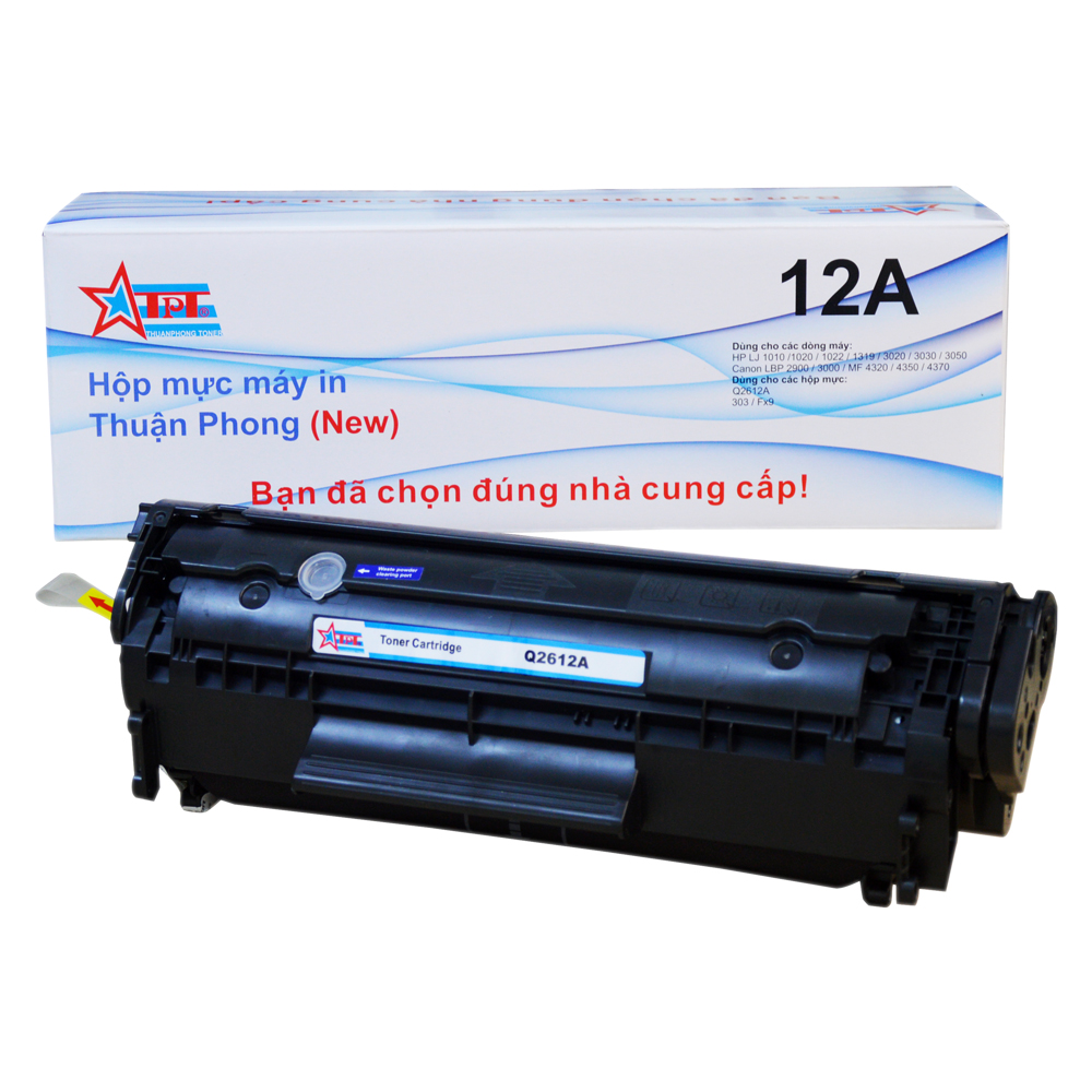 Hộp mực Thuận Phong 12A  dùng cho máy in HP LJ 1010/ 1020/ 3030/ 3050/ Canon LBP 2900/ 3000/ MF 4000/ 4100 - Hàng Chính Hãng