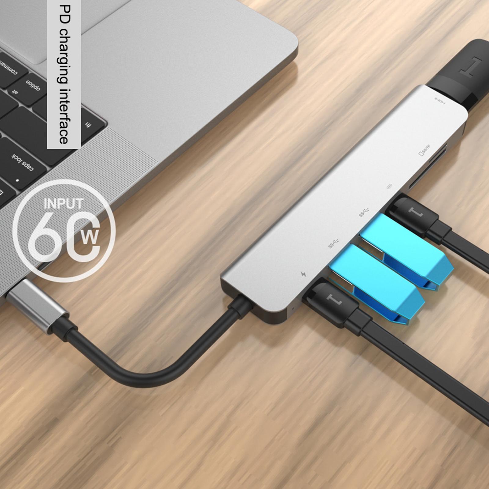 New Type C to USB-C 4K HDMI Adapter Hub Dock with PD Charge for MacBook