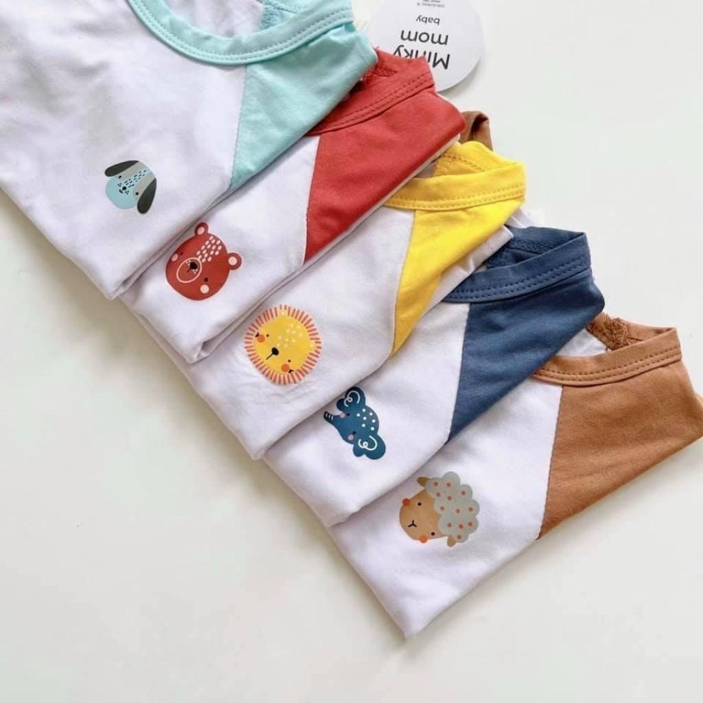 Bộ Cộc Tay Cho Bé FREE SHIP Bộ Minky Mom Cộc Tay Cho Bé Trai Bé Gái Chất Thun Lạnh siêu mềm mịn thoáng mát