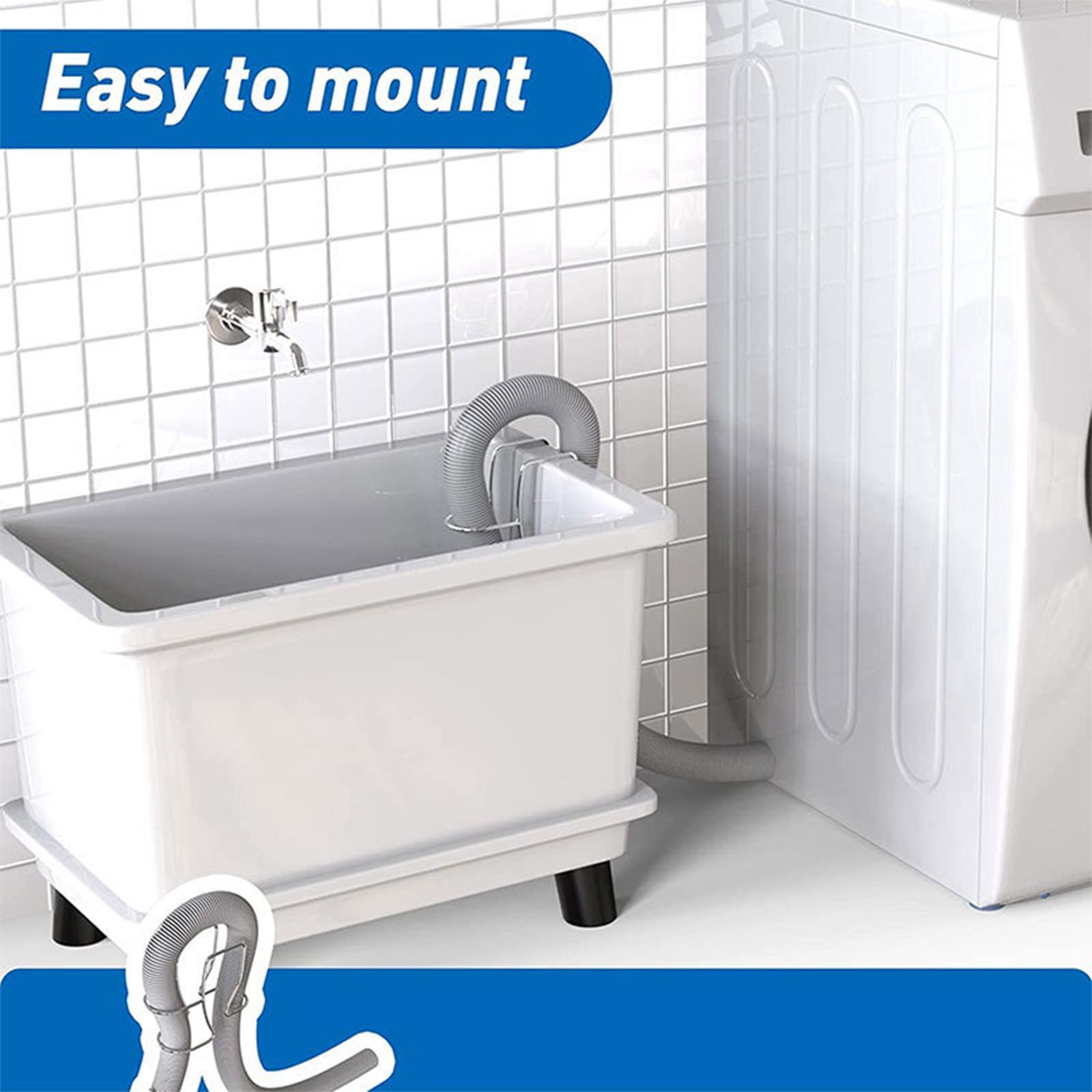Laundry Tub Discharge Hose Clip Flexible Washing Machine Drain Hose Support