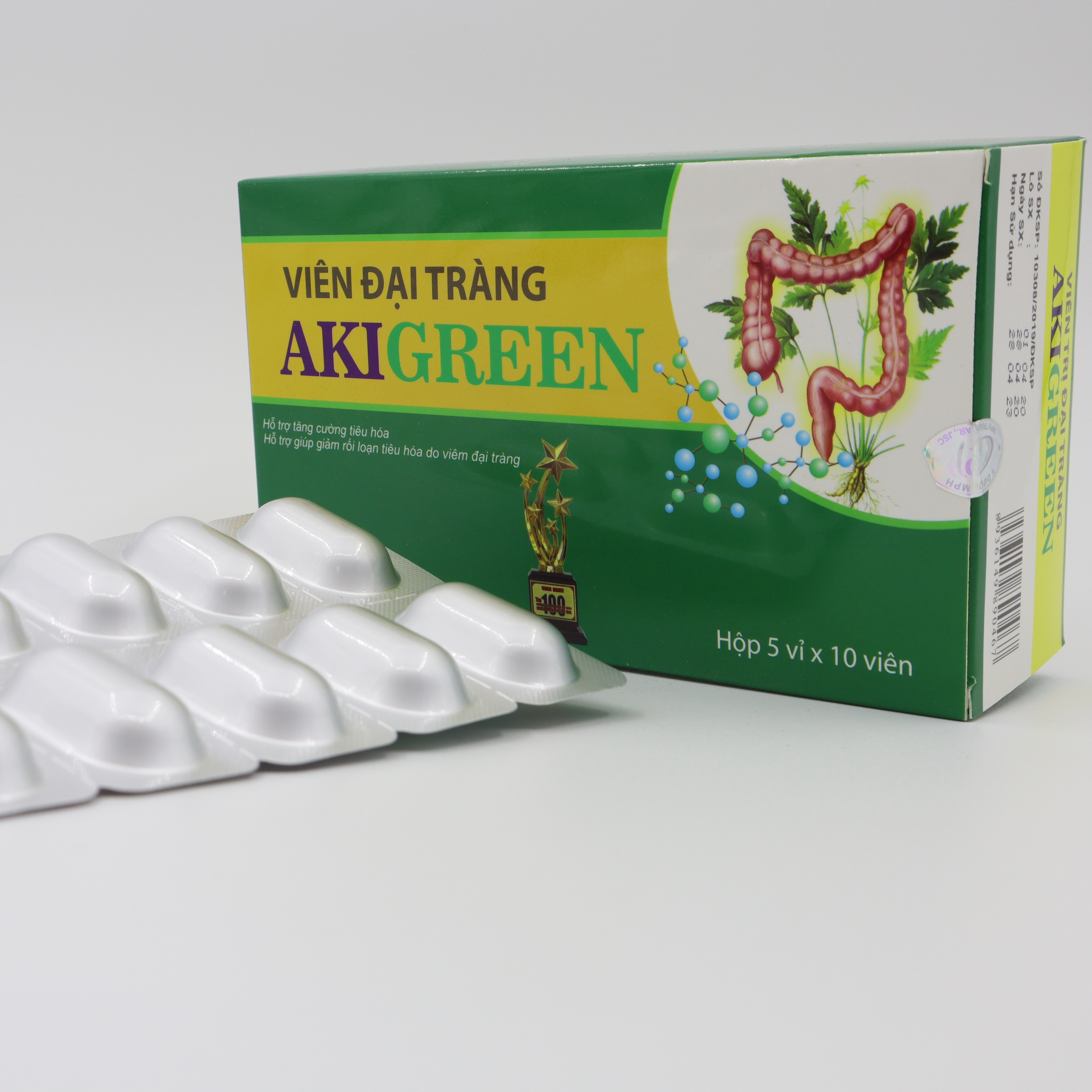 Viên uống đại tràng Akigreen - Chính hãng