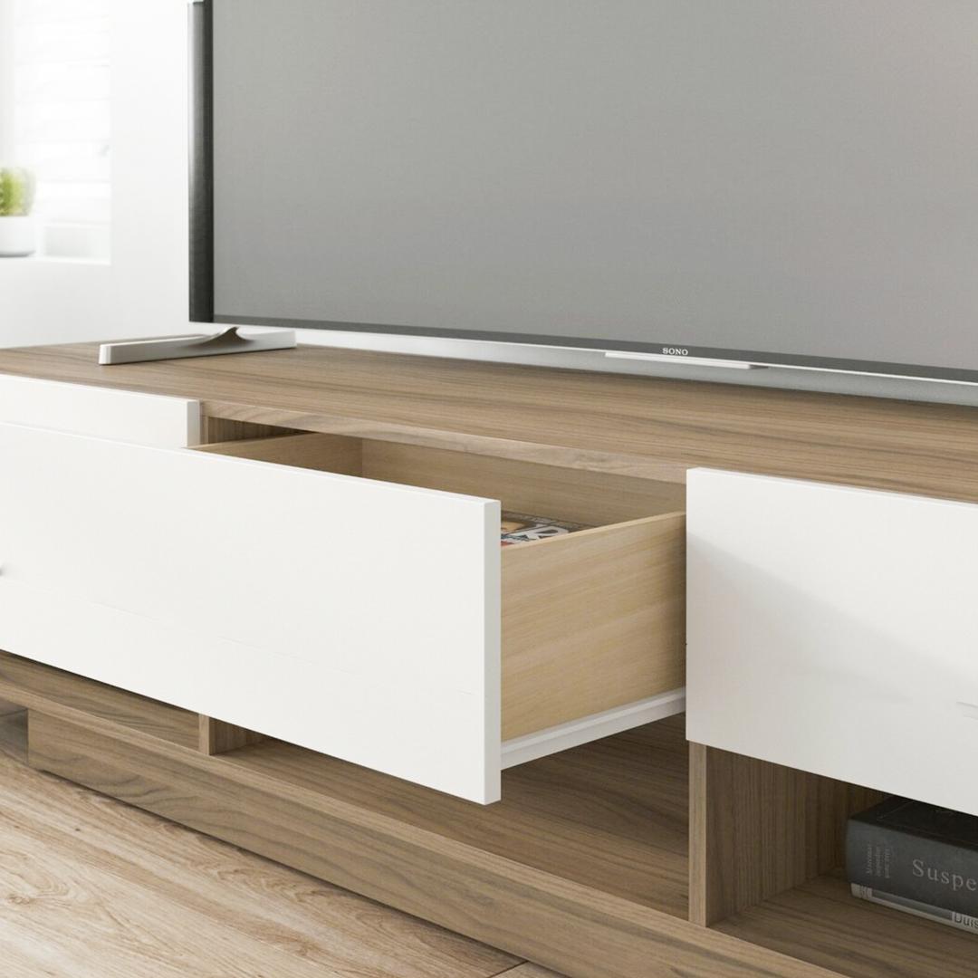 Kệ Tivi gỗ hiện đại SMLIFE Timothy | Gỗ MDF dày 17mm chống ẩm | D150xR44xC45cm