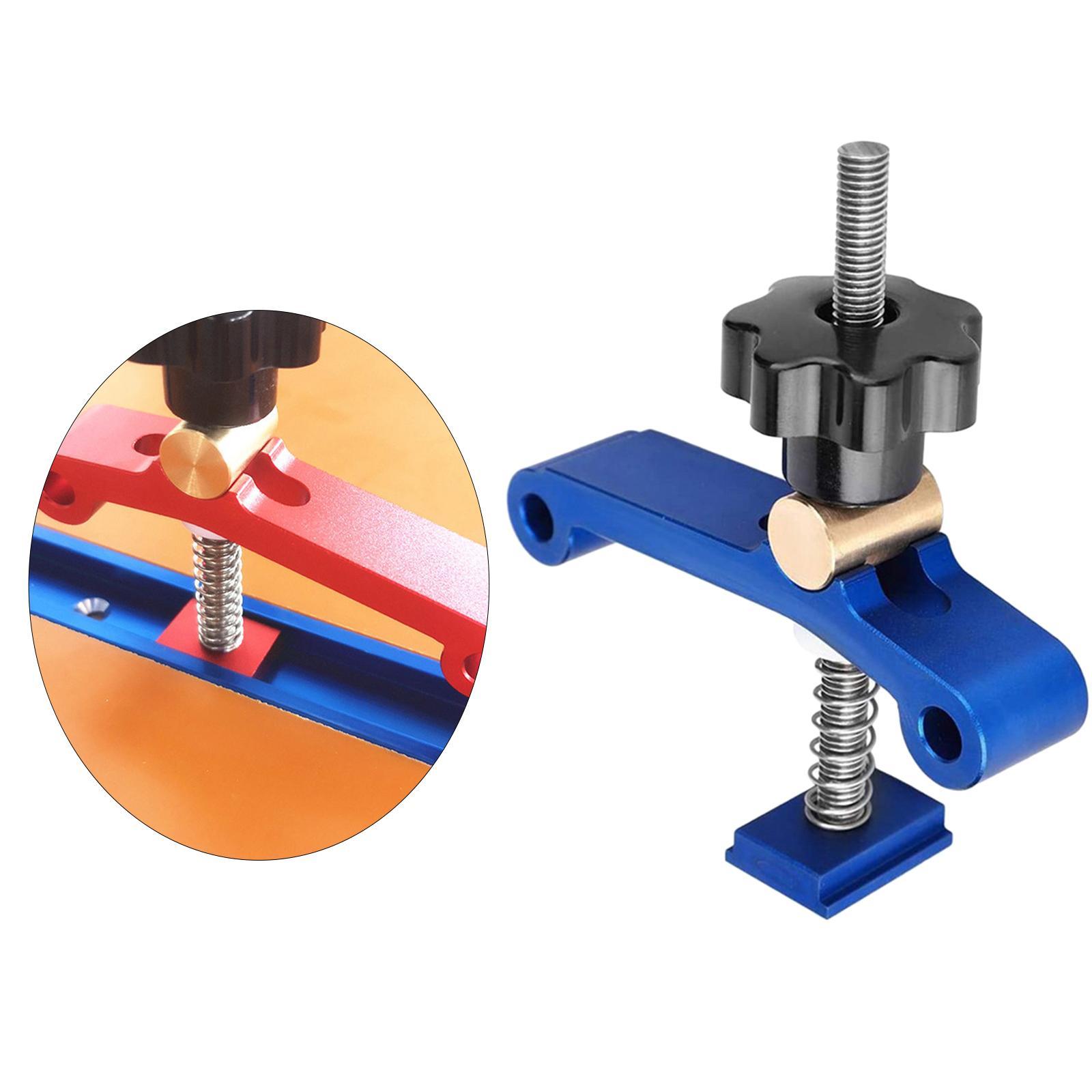 Hold Down Clamp Metal Quick Acting Set Useful for T-Slot T-Track Woodworking Tool Metalworking Supplies