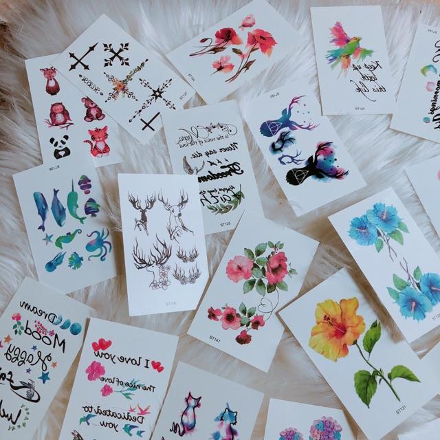 Set 30 hình xăm dán giá 50k