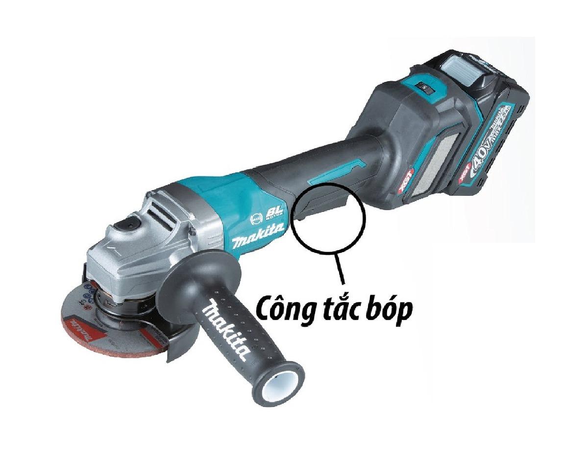 MÁY MÀI GÓC DÙNG PIN 40V 4.0AH 100MM MAKITA GA021GM201 - HÀNG CHÍNH HÃNG
