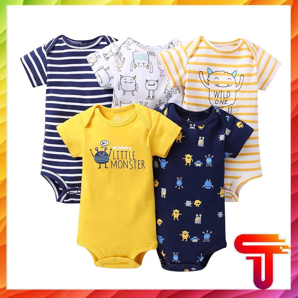 Bộ Bodysuit Cộc Tay Cho Bé Trai  Và Bé Gái 0-14kg Hàng Body; Bộ Bodysuit Cộc Tay Cho Bé Trai  Và Bé Gái TANOSA KID; Bộ Bodysuit Cộc Tay siêu kute 2021