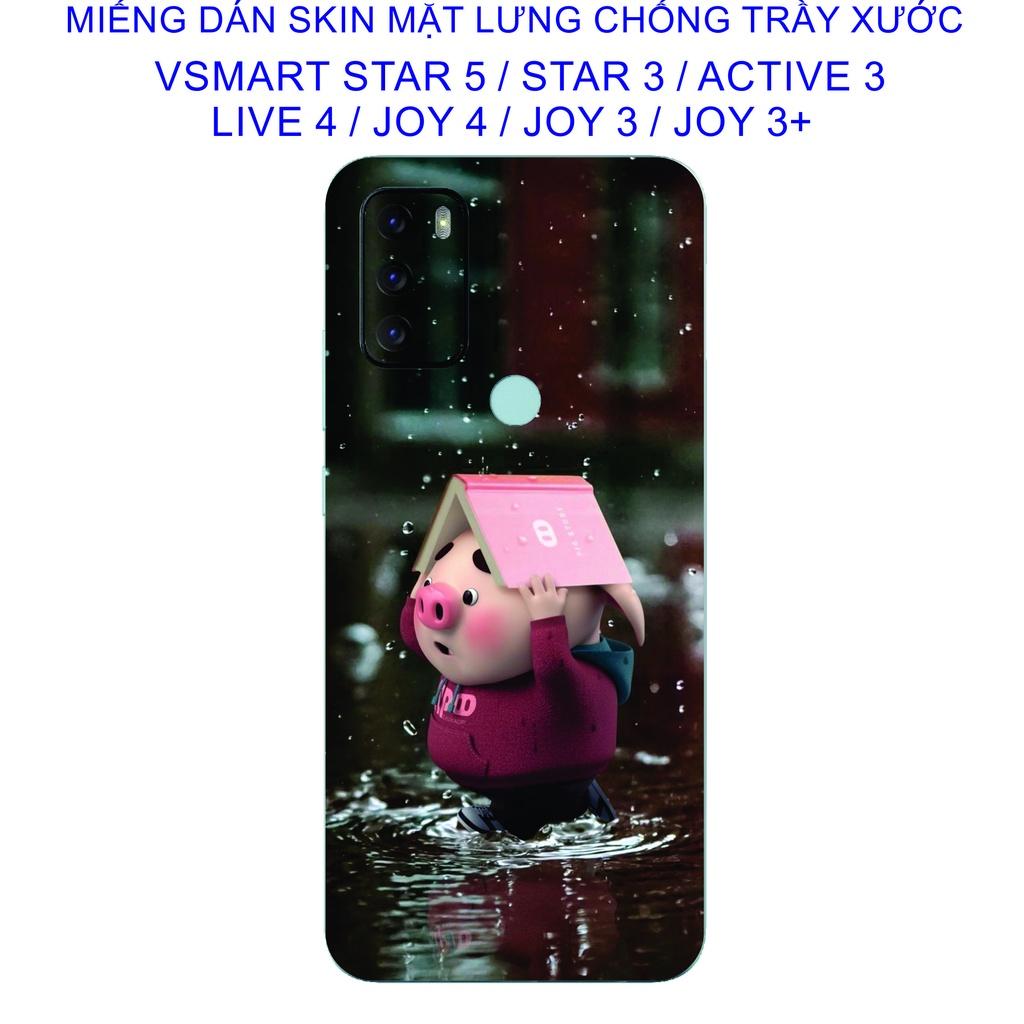 Miếng Dán Skin mặt lưng dành cho Vsmart Start 5 / Start 3 / Active 3 / live 4 / joy4 / joy3 / joy3+ chống trầy xước