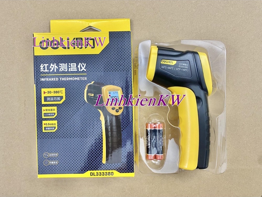 Súng bắn nhiệt độ DL333380 Delii mới chính gốc !