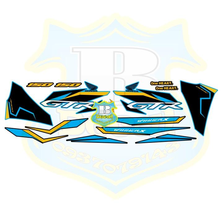 Tem rời dành cho winner X GTR xanh đen