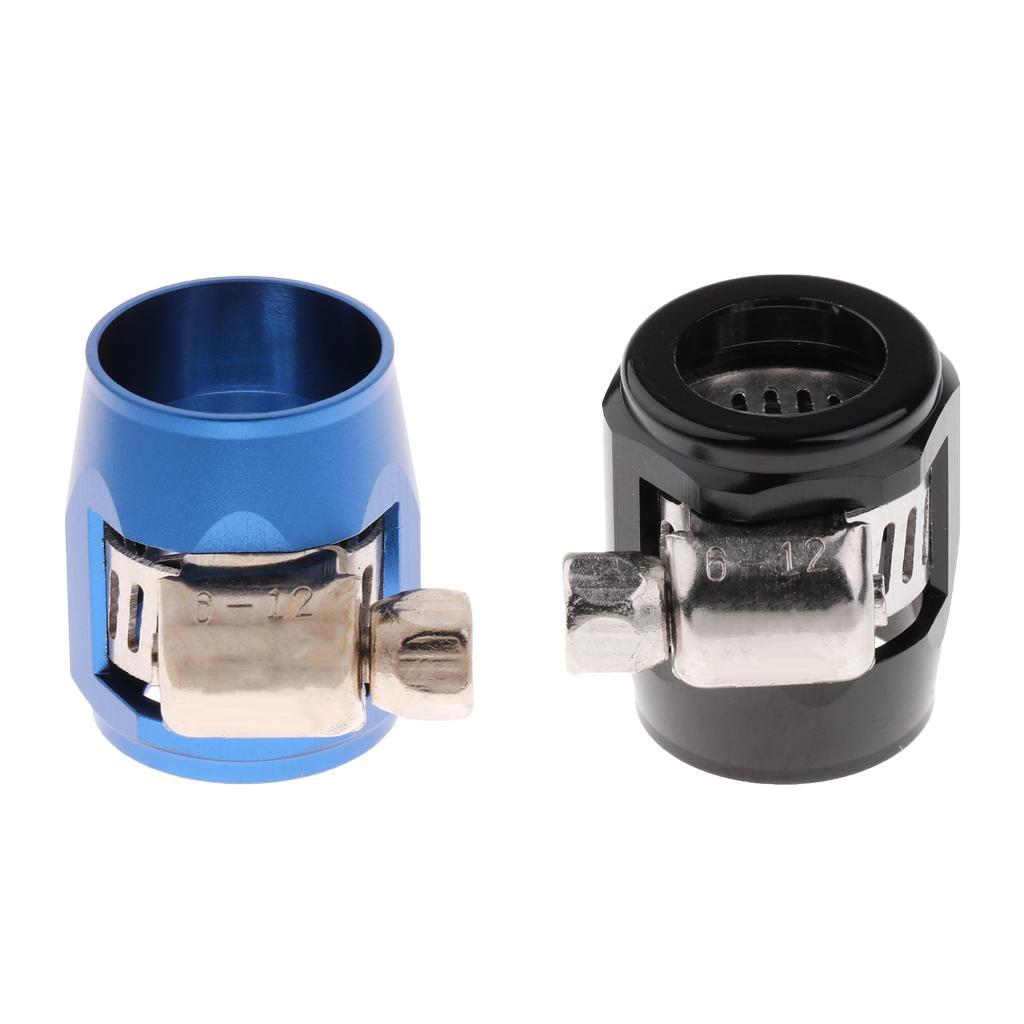 Replacement AN6 Hose End Finisher Aluminium Oil Water Pipe Clamp