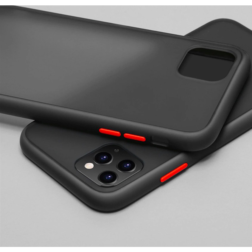 Ốp Lưng Trong Nhám Viền Shield Matte Color cho iPhone 12