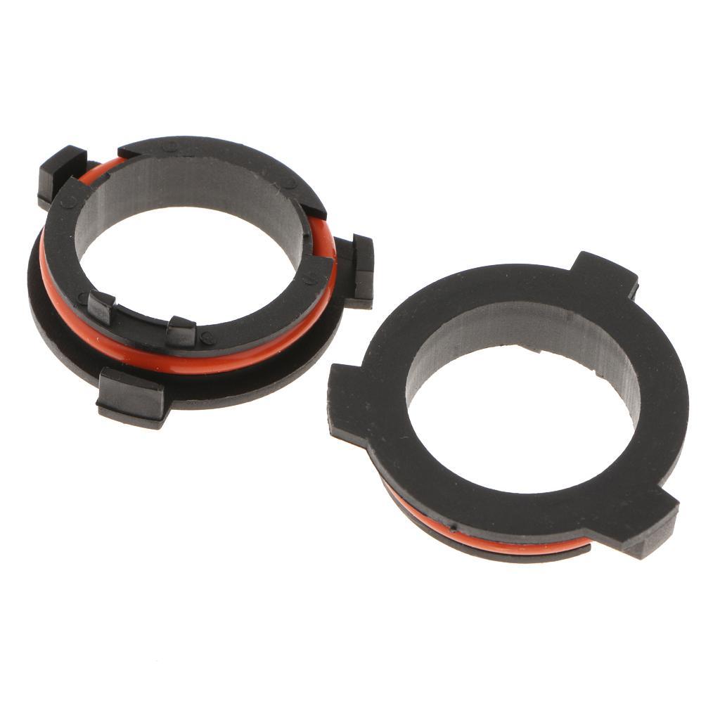 2 Pair H7 LED Bulb Headlight Holder Conversion For Opel Vauxhall Astra