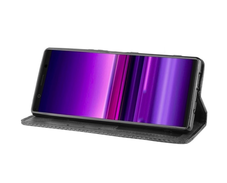 Bao da Flip Wallet Leather dạng ví đa năng siêu bền siêu êm dùng cho Sony Xperia 1