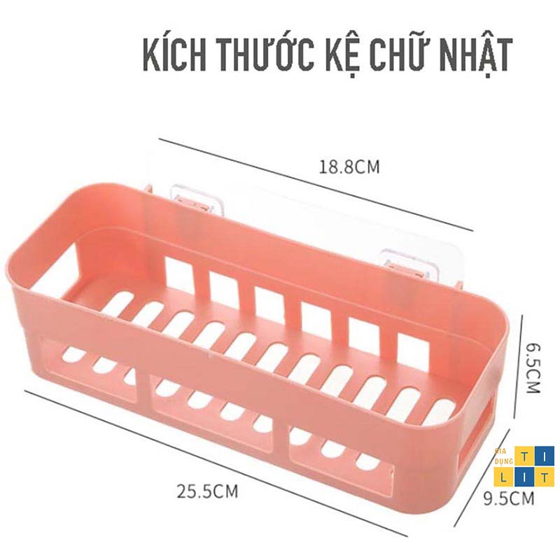 Kệ Nhựa Đựng Đồ Nhà Tắm,Nhà Bếp Hút Chân Không Siêu Chắc Mã KHC1622