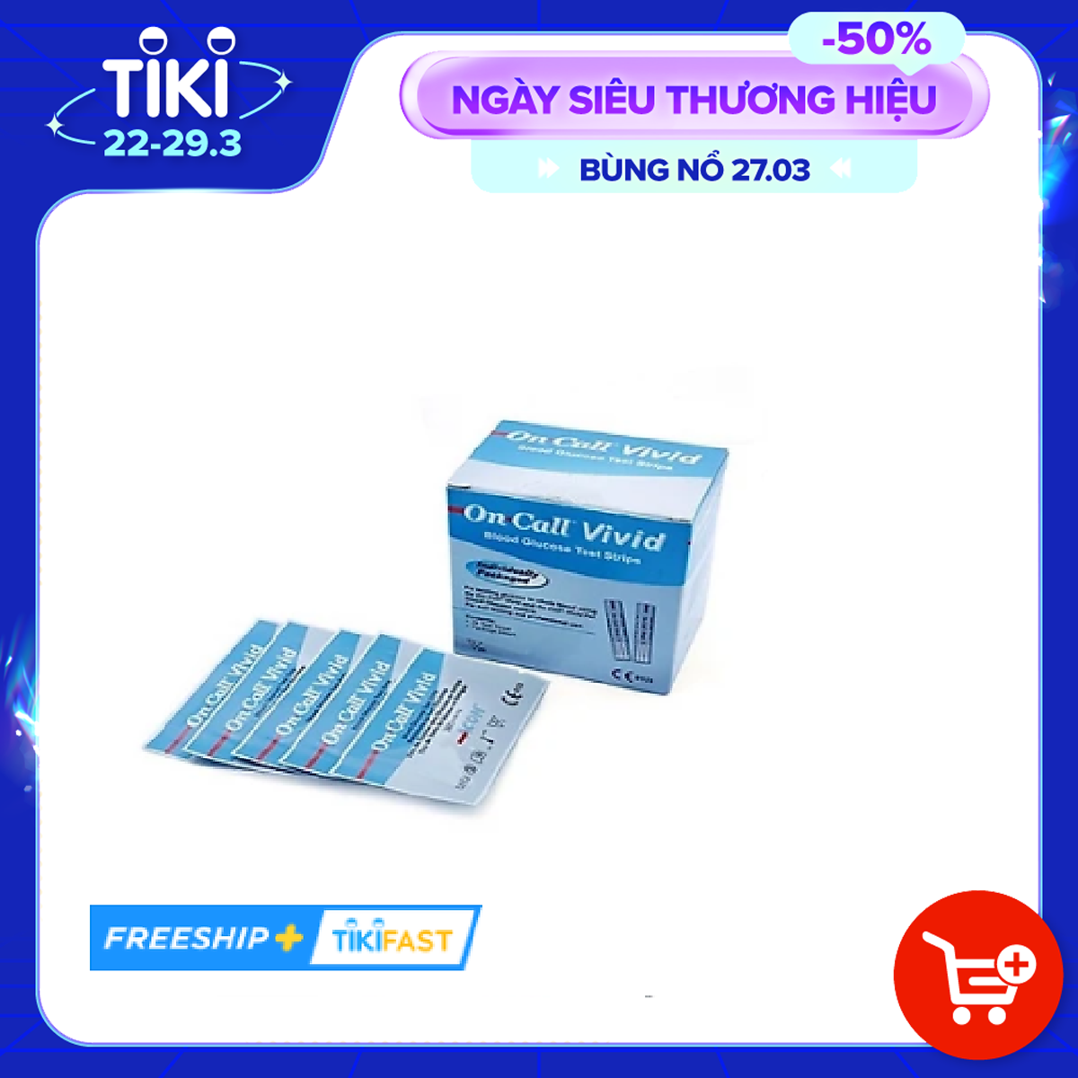 Hộp 25 Que Thử Đường Huyết On Call Vivid