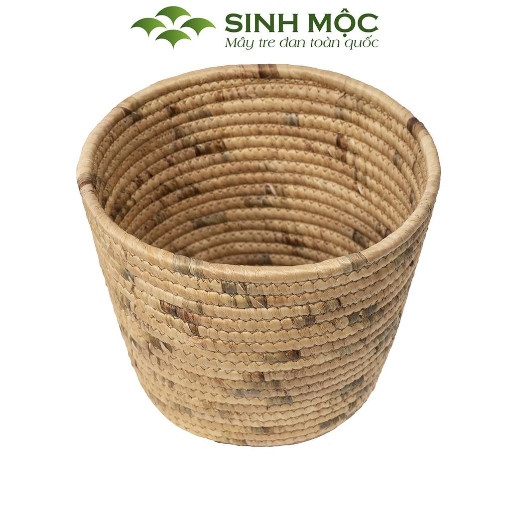 Giỏ trồng cây lục bình, giỏ đựng đồ, decor trang trí nhà cửa Sinh Mộc - M1035