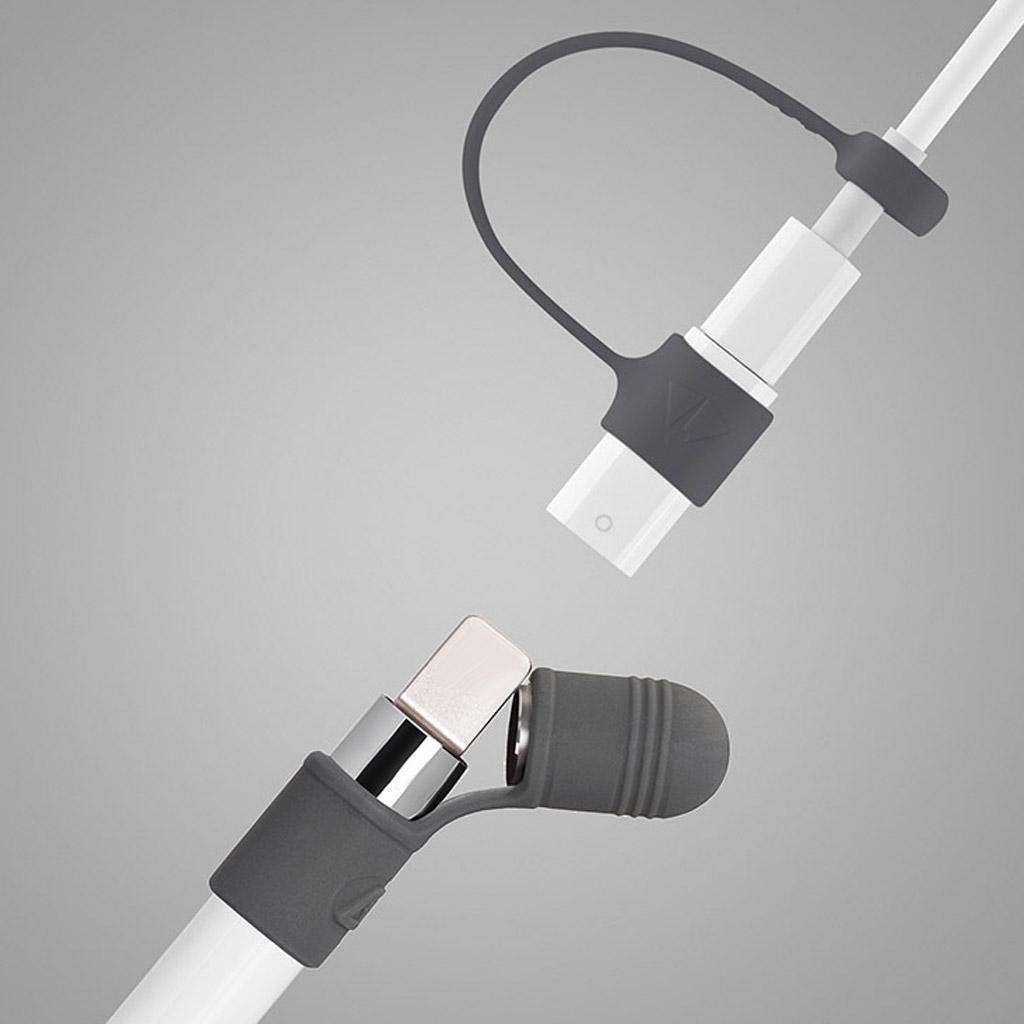 Charging Cable Adapter Female /Female +3 Pieces Silicone Protector for iPad Pro Pencil