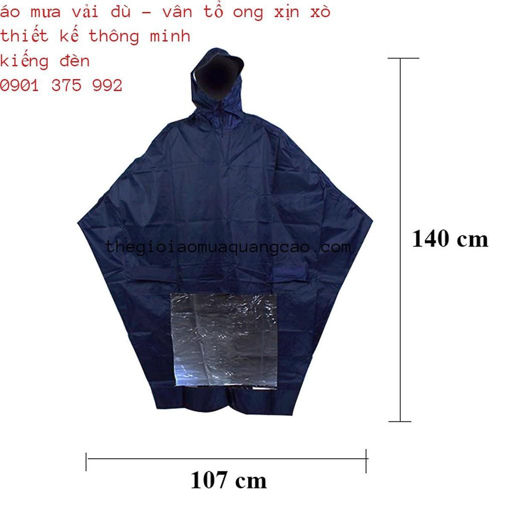 ÁO MƯA CÁNH DƠI CÓ KIẾNG ĐÈN VẢI DÙ VẨY CÁ SIÊU BỀN