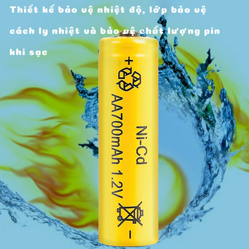 Pin Sạc AA AAA 600mAh 700mAh 1100mAH 3000mAh 1.2V Dùng Lại Sau Mỗi Lần Sạc