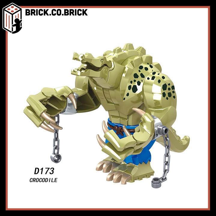 Mô Hình Lắp Ráp Super Hero Siêu Anh Hùng bigfig Super Hero Cá Sấu Crocodile D173