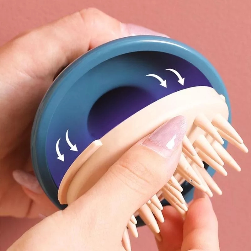 Lược Gội Đầu Massage Silicon - Massage da đầu - Giảm rụng tóc - Kích thích mọc tóc + Tặng kèm móc treo siêu dính