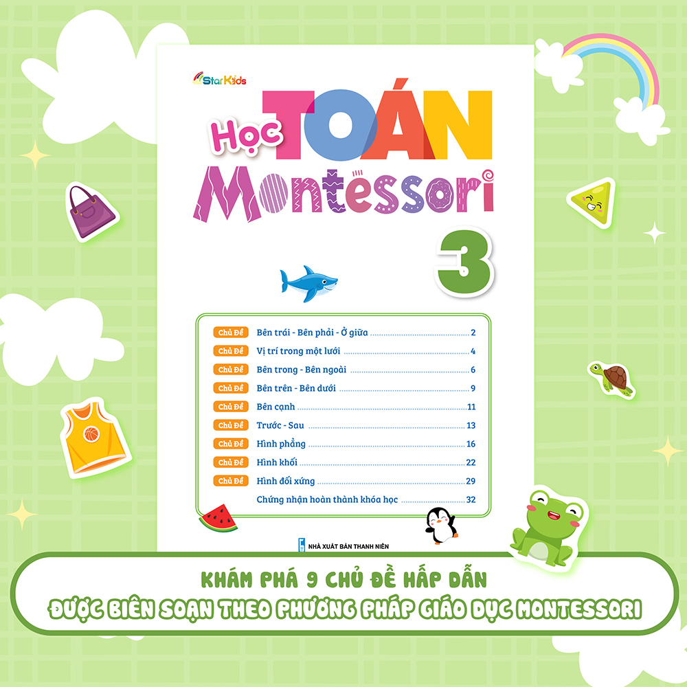 Học Toán Montessori 3 ( Phát triển trí tuệ 4+)