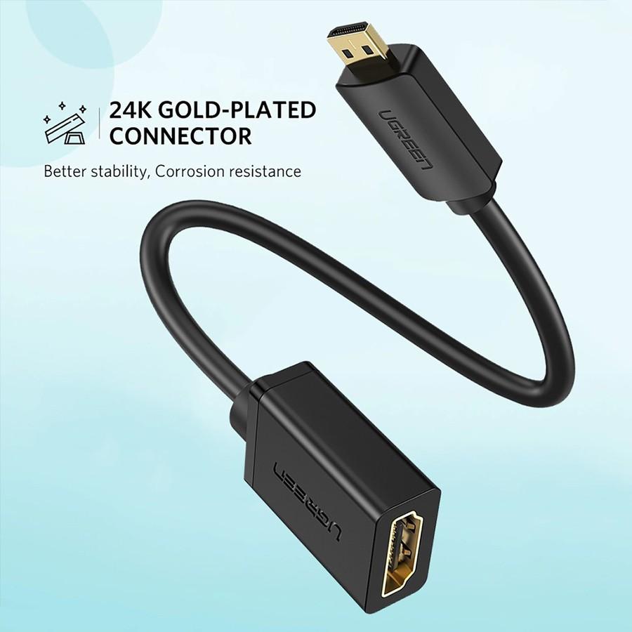 Cáp chuyển đổi Micro HDMI sang HDMI Ugreen 20134 chính hãng -Hàng Chính Hãng