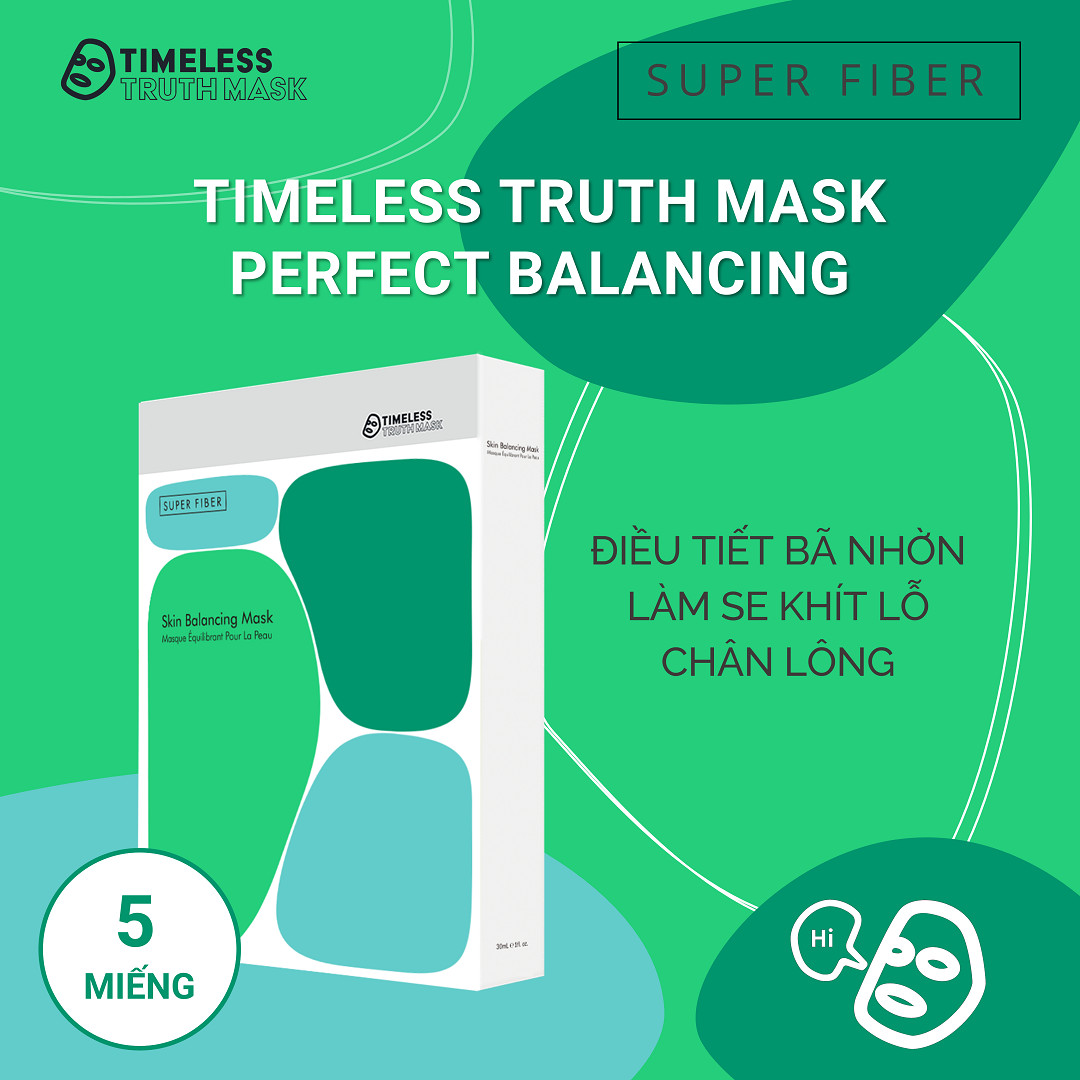 Mặt nạ Lụa Peptide se khít lỗ chân lông Timeless Truth Mask (Hộp 5 tấm x 30ml)