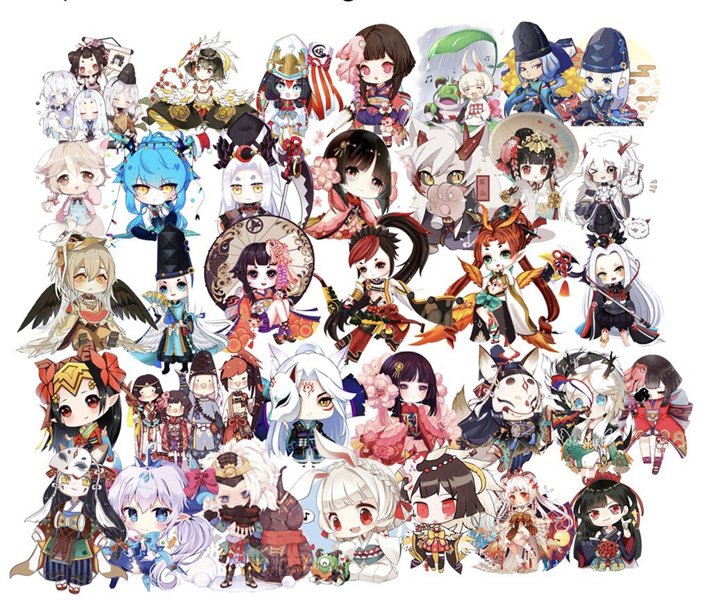 Set 60 Sticker Âm Dương Sư