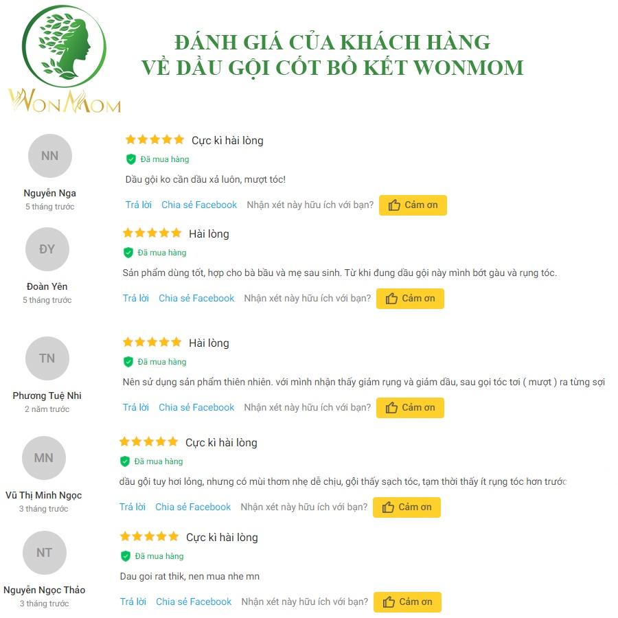 Bộ dưỡng thơm tho body và làm sạch cơ thể Wonmom