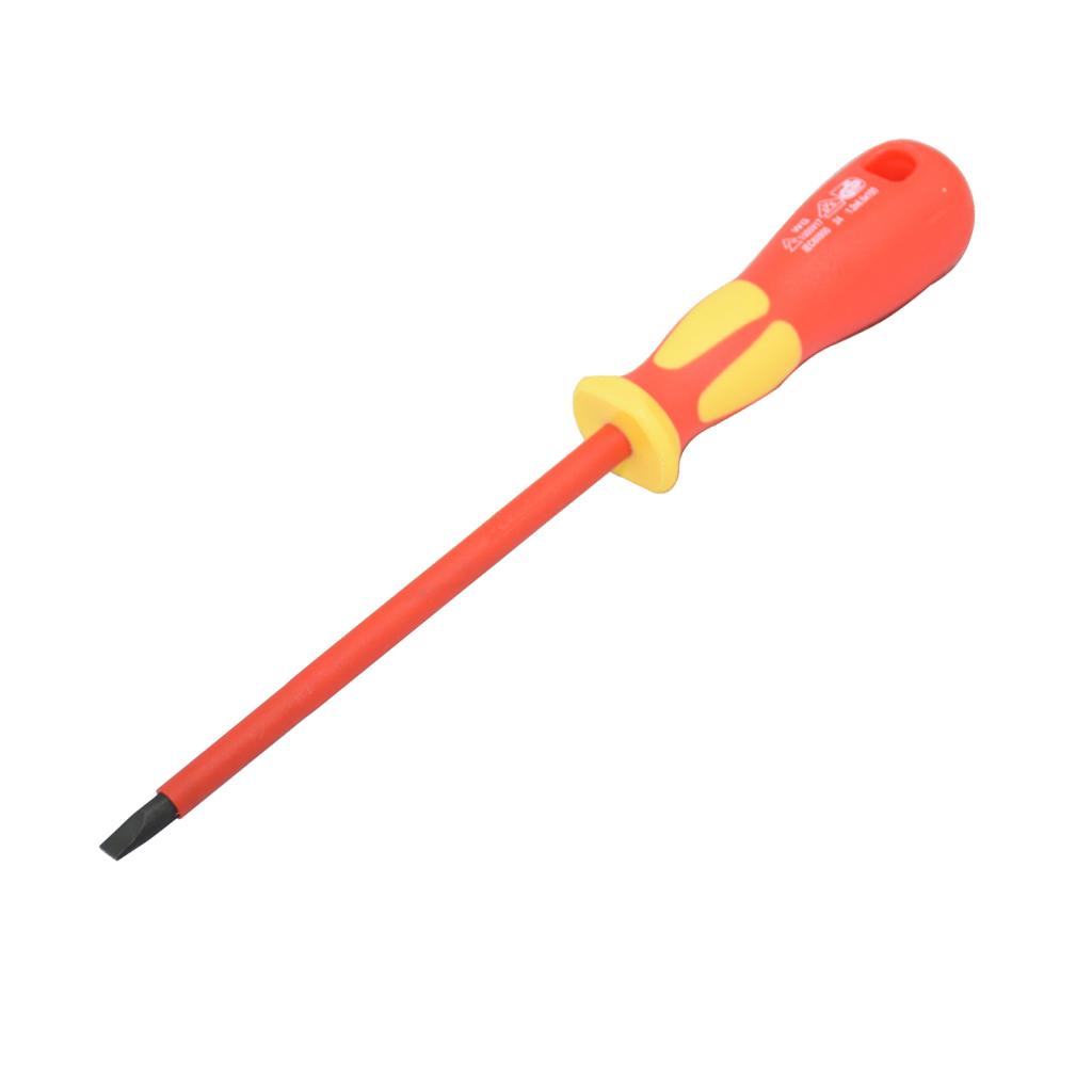 2Pcs Flat Insulated Screwdriver Flat Terminal Block Screwdriver Power Tools