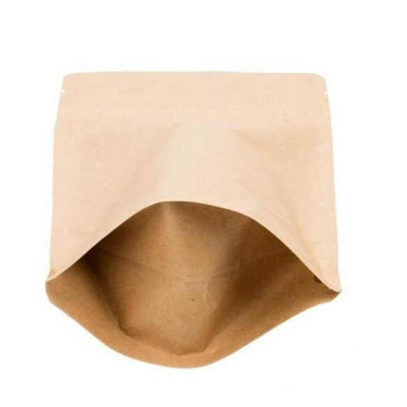 Túi giấy Kraft nâu zipper 22x30 cm