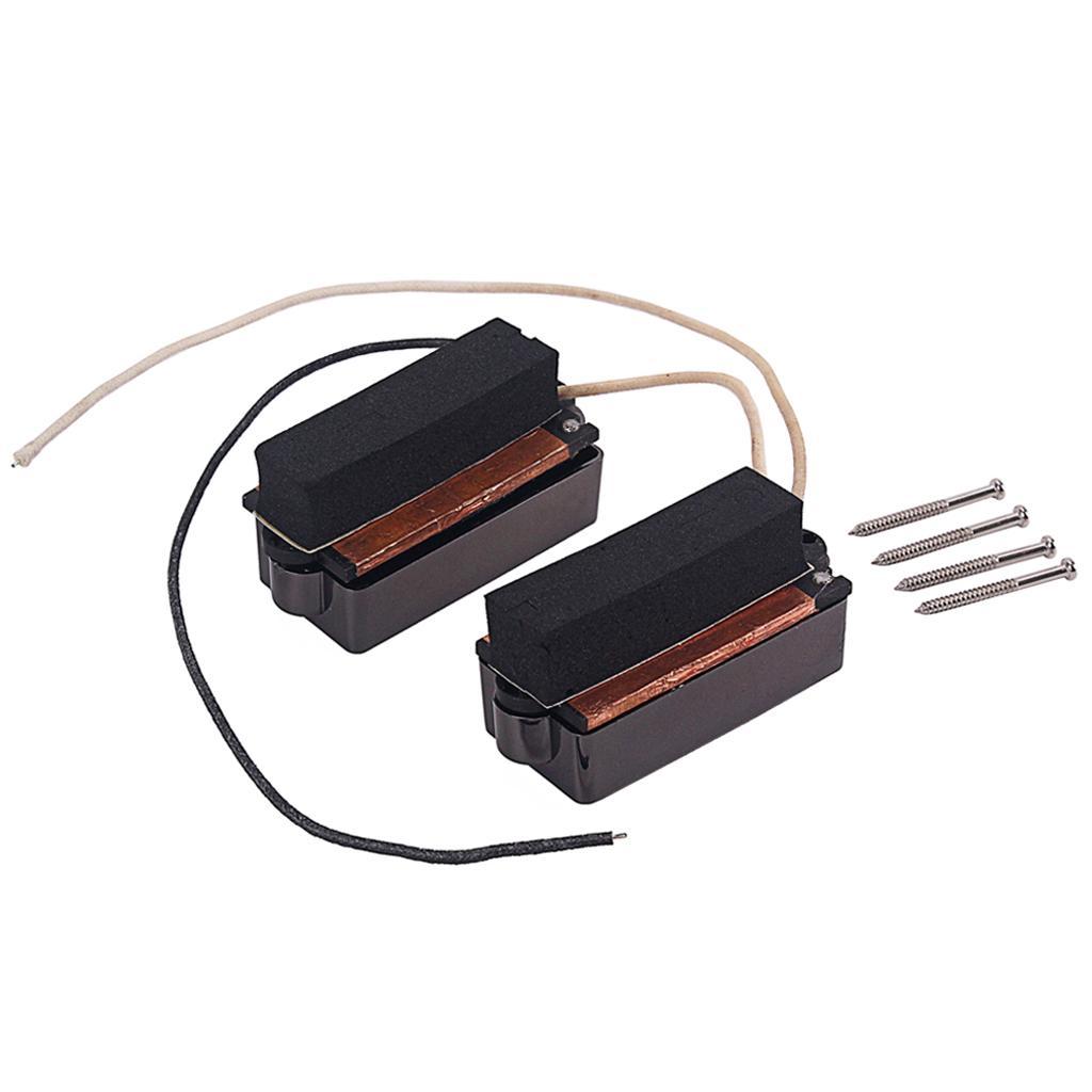 2pc Humbucker Pickups Bridge Neck for Electric Bass Accessories