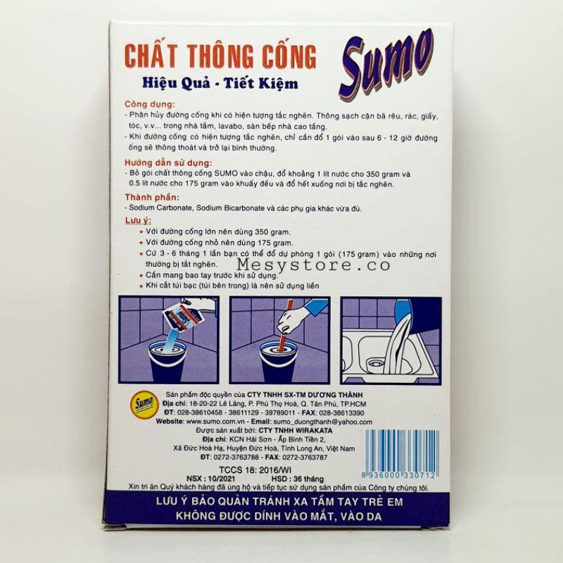 Bột Thông Cống Sumo 175G Chất Thông Cống Hiệu Quả Tiết Kiệm