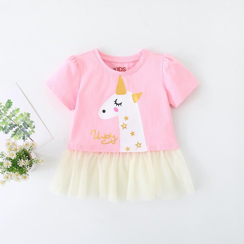 TA264 CheerKids - XT0201 Áo váy Pony ngắn tay cho bé gái