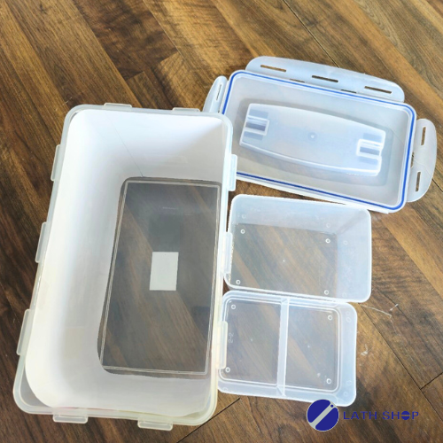Hộp Bảo Quản Thực Phẩm Lock&amp;Lock Chia Ngăn Có Quai Xách HPL892- 8L - Hàng Chính Hãng