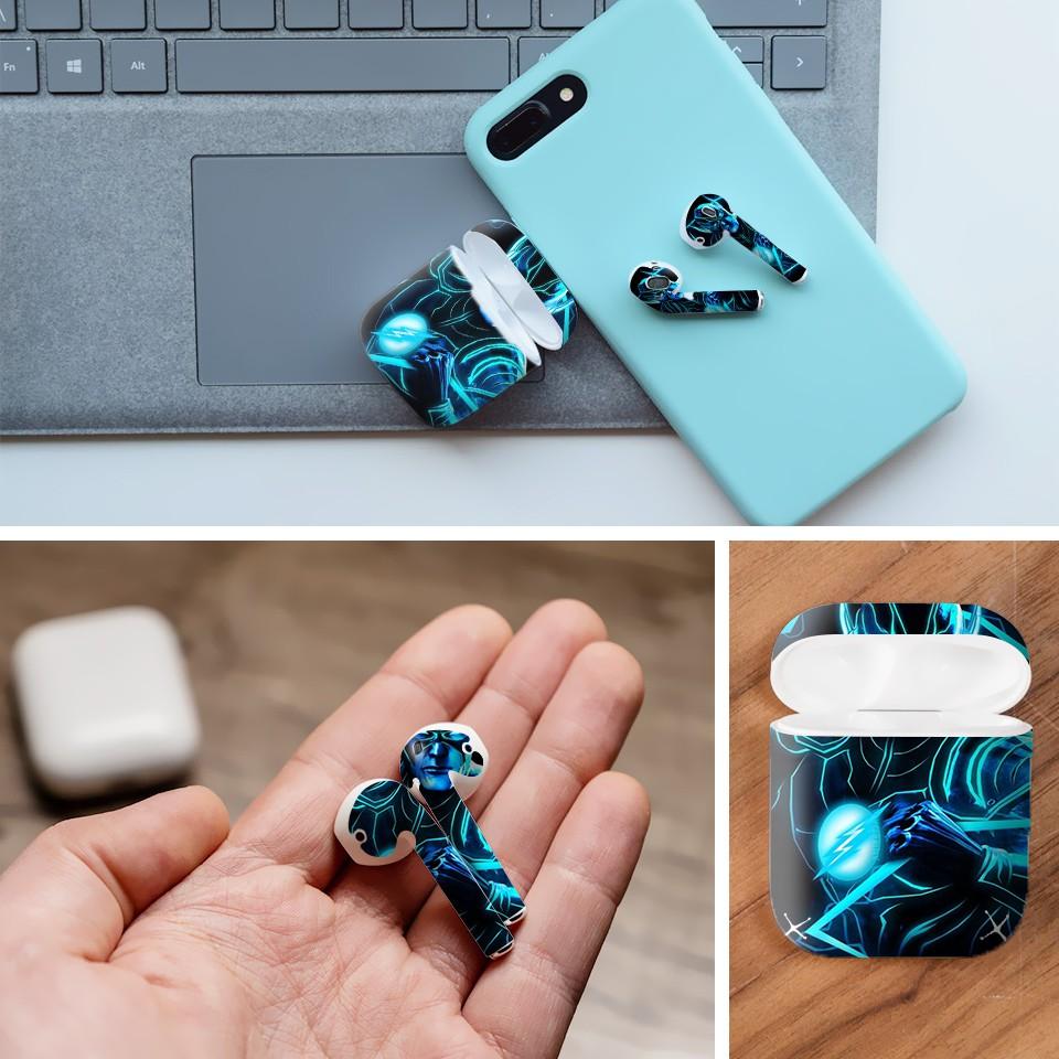 Miếng dán skin cho AirPods in hình The Flash -SAH0049 (AirPods ,1 2, Pro, TWS, i12)